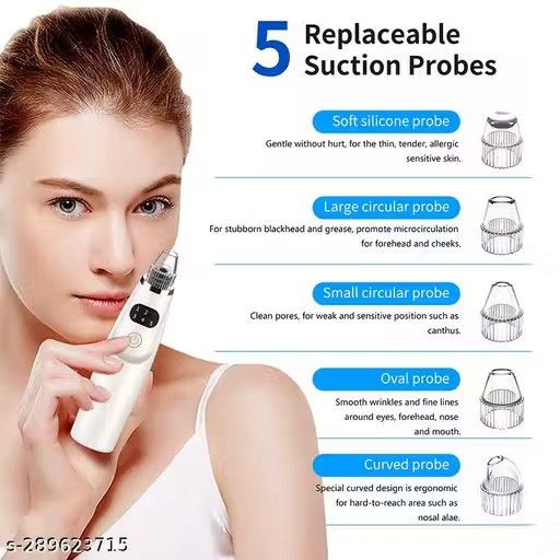 Derma Blackhead Remover Tool for clear skin| 4 in 1 Multi-function suction vacuum skin cleanser|